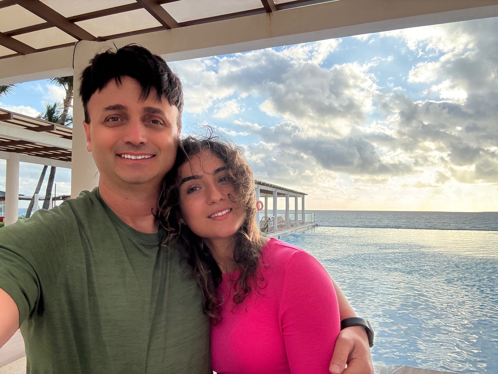 The Expedition Leaders signing off. A final shared moment by the pool before the long journey home.