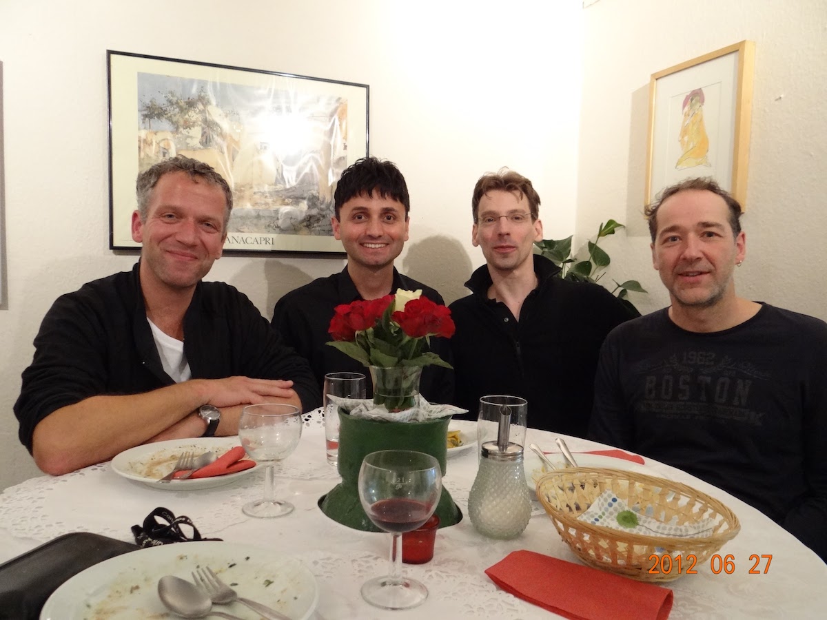 Dinner after a departmental seminar with Prof. Dr. Arnie Dittmer and Prof. Dr. Jürgen Menthe.