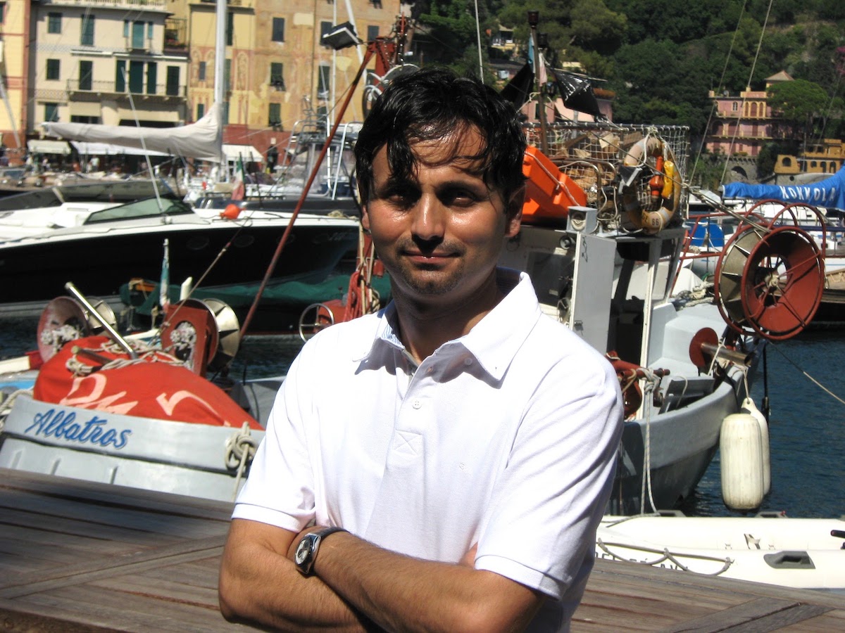 Enjoying the Italian Riviera.